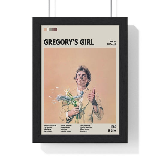 Gregory's Girl Minimalist Poster – Charming Comedy Art Print - Poster Kingz - A5 (unframed) - 