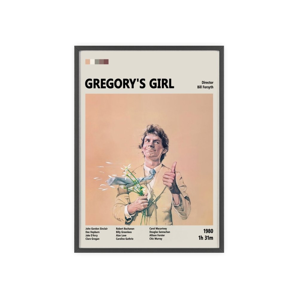 Gregory's Girl Minimalist Poster – Charming Comedy Art Print - Poster Kingz - A5 (unframed) - 