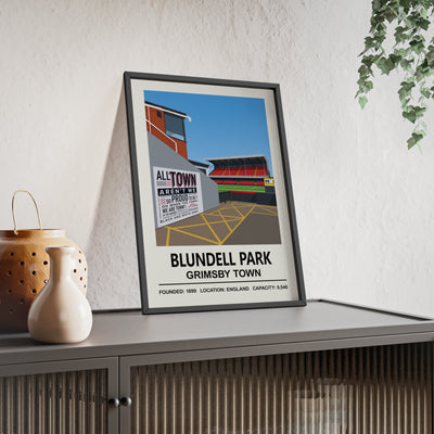 Grimsby Town Blundell Park Stadium Print poster wall art print UK home decor