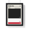 Framed Grimsby Town Colour Swatch Football poster