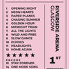 Personalised Concert Setlist Print - third design