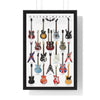 Framed Guitar Heaven Legendary Electric Guitars maxi poster