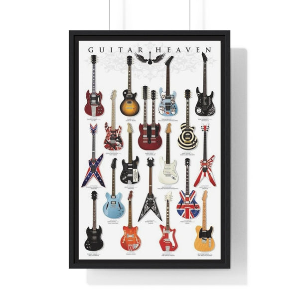 Guitar Heaven legendary electric guitars maxi poster wall art