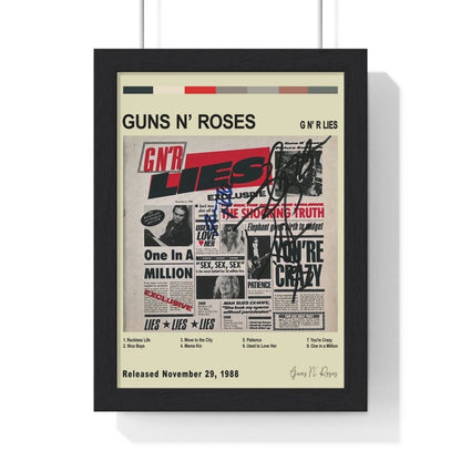 Guns n Roses - Album Posters - Poster Kingz - A5 (unframed) - Vintage - G N’ R Lies