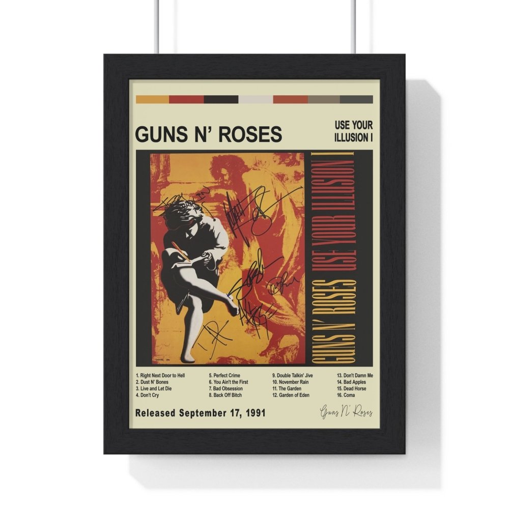 Guns n Roses - Album Posters - Poster Kingz - A5 (unframed) - Vintage - Use Your Illusion I