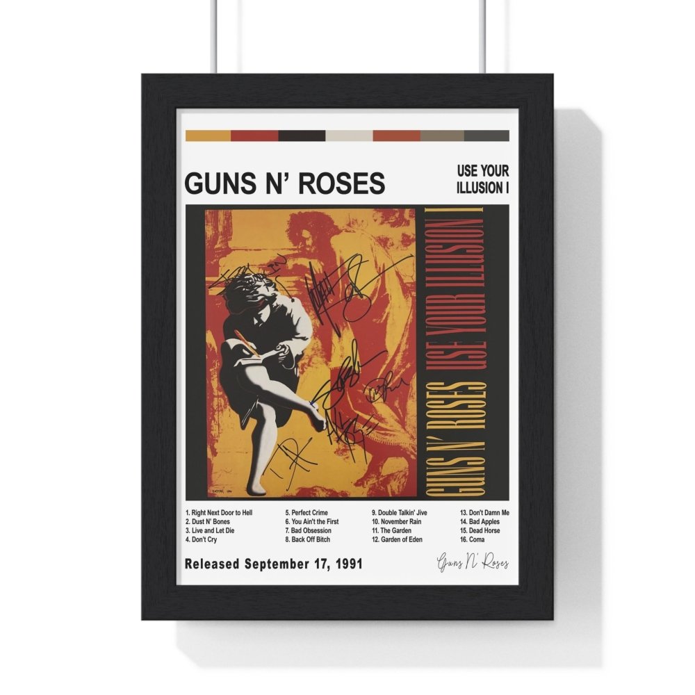 Guns n Roses - Album Posters - Poster Kingz - A5 (unframed) - White - Use Your Illusion I