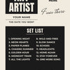 Personalised I Was There Gig Print - design detail