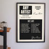 Personalised I Was There Gig Print - Lifestyle - hanging on a living room wall