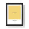 Custom couple portrait poster from photo with names and date