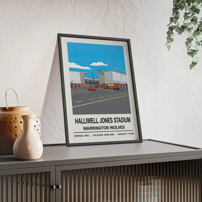 Framed Halliwell Jones Stadium Warrington Wolves poster