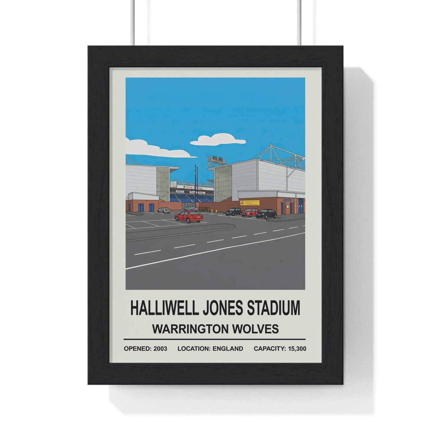 Framed Halliwell Jones Stadium Warrington Wolves poster