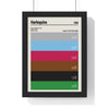 Framed Harlequins Colour Swatch poster