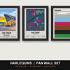 Harlequins Fan Wall Set | The Stoop Print, Stadium Map & Club Colours