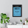 Hatton v Tszyu 2005 Boxing Poster print framed on a living room wall