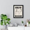 Botham's Ashes Headingley 1981 print framed on a living room wall