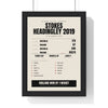 Headingley 2019 Stokes Ashes print framed in a black frame, ready to hang