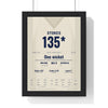 Ben Stokes Headingley 2019 Cricket Poster - 135 Not Out Jumper Print framed in a black frame, ready to hang