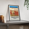 Framed Hearts Tynecastle Stadium poster