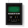 The Black Off Its Spot 1994 Snooker print framed in a black frame, ready to hang