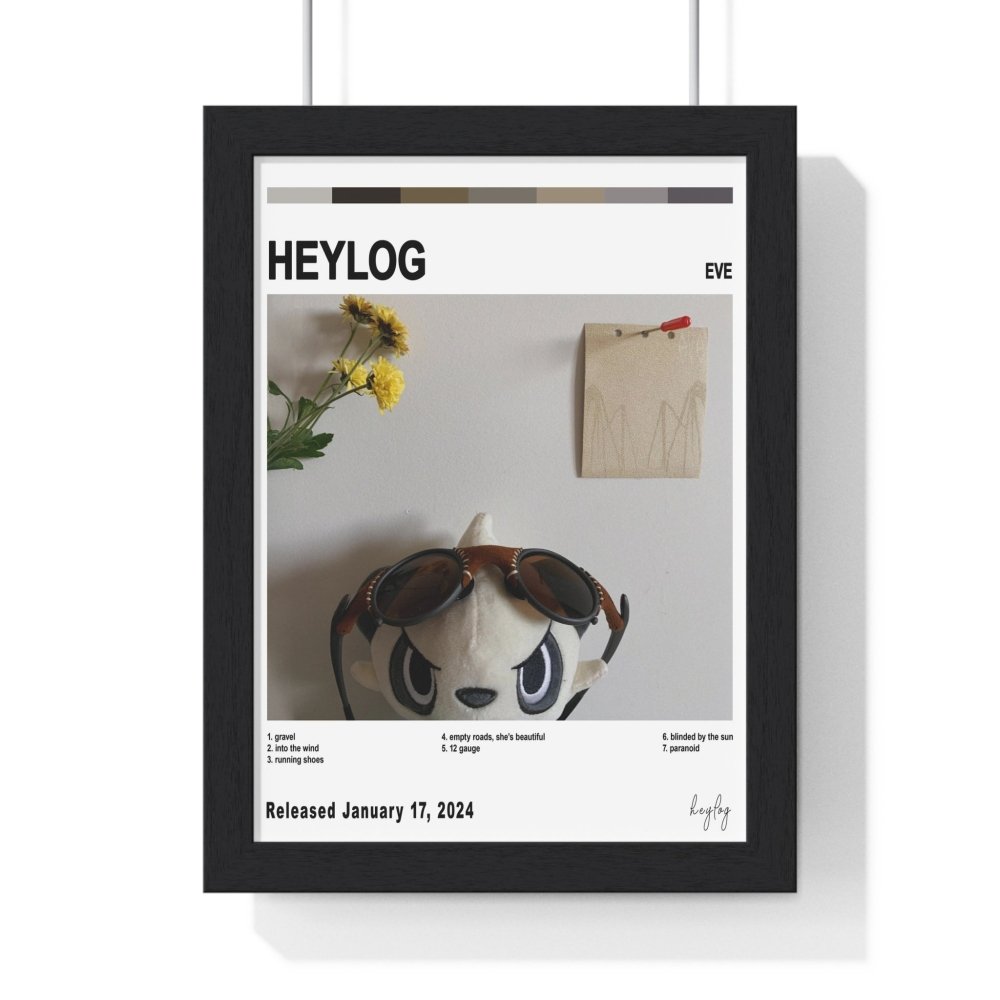 heylog - eve Album Cover Poster - Poster Kingz - A5 (unframed) - White - 