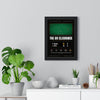The 69 Clearance 1982 Snooker print framed on a living room wall