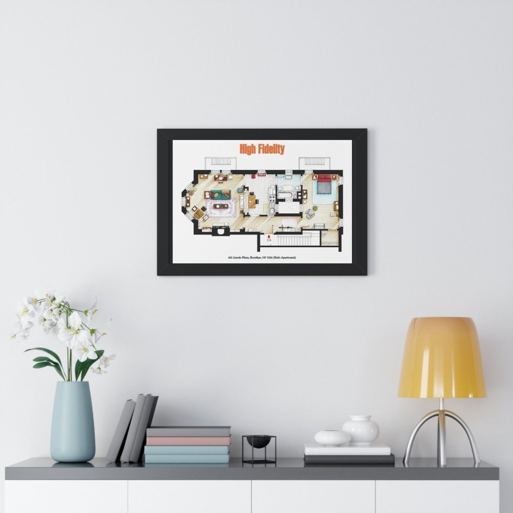 High Fidelity Movie Apartment Floor Plan - Poster Kingz