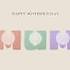 Custom Mother's Day MUM poster made with three family photographs