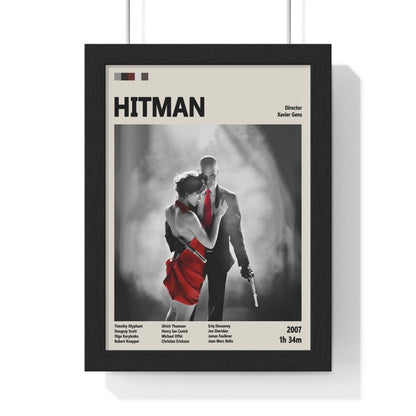 Hitman Minimalist Poster – Stylish Action Art Print - Poster Kingz - A5 (unframed) - 