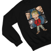 Green t-shirt with Home Alone Christmas Jumper & - Kevin McCallister Parody close-up