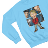 Beige t-shirt with Home Alone Christmas Jumper & - Kevin McCallister Parody close-up