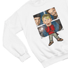 Red t-shirt with Home Alone Christmas Jumper & - Kevin McCallister Parody front view