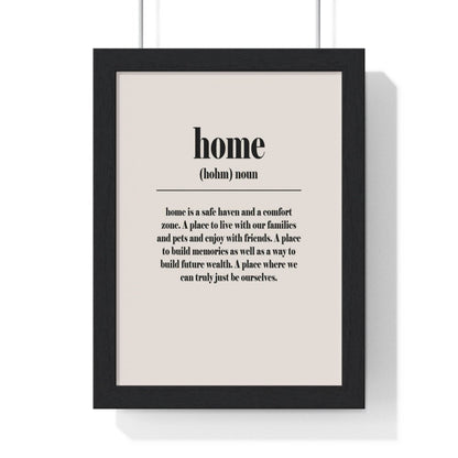 Home Definition Poster Wall Art - Poster Kingz