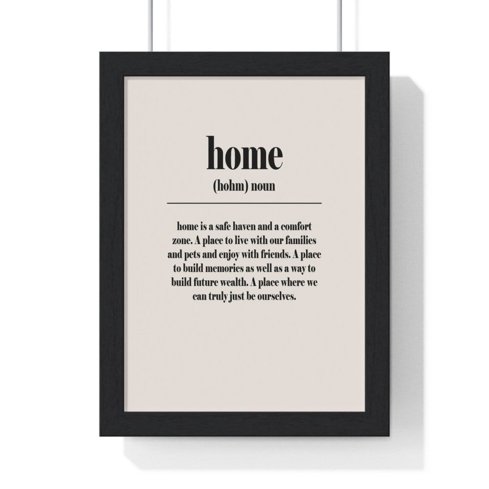 Framed Home Definition poster