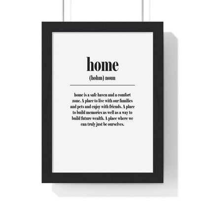 Home Definition Poster Wall Art - Poster Kingz