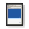 Framed Huddersfield Town colour swatch print