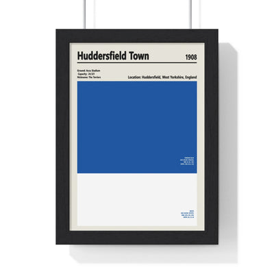 Framed Huddersfield Town colour swatch print