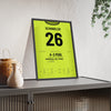 Huddersfield Town Play-Off Final 2017 Poster - Christopher Schindler 26 Winning Penalty Shirt Print framed and leaning on a sideboard