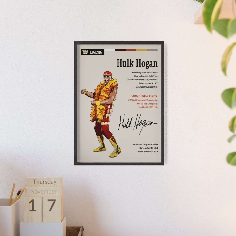 Hulk Hogan Wrestling Poster - Poster Kingz