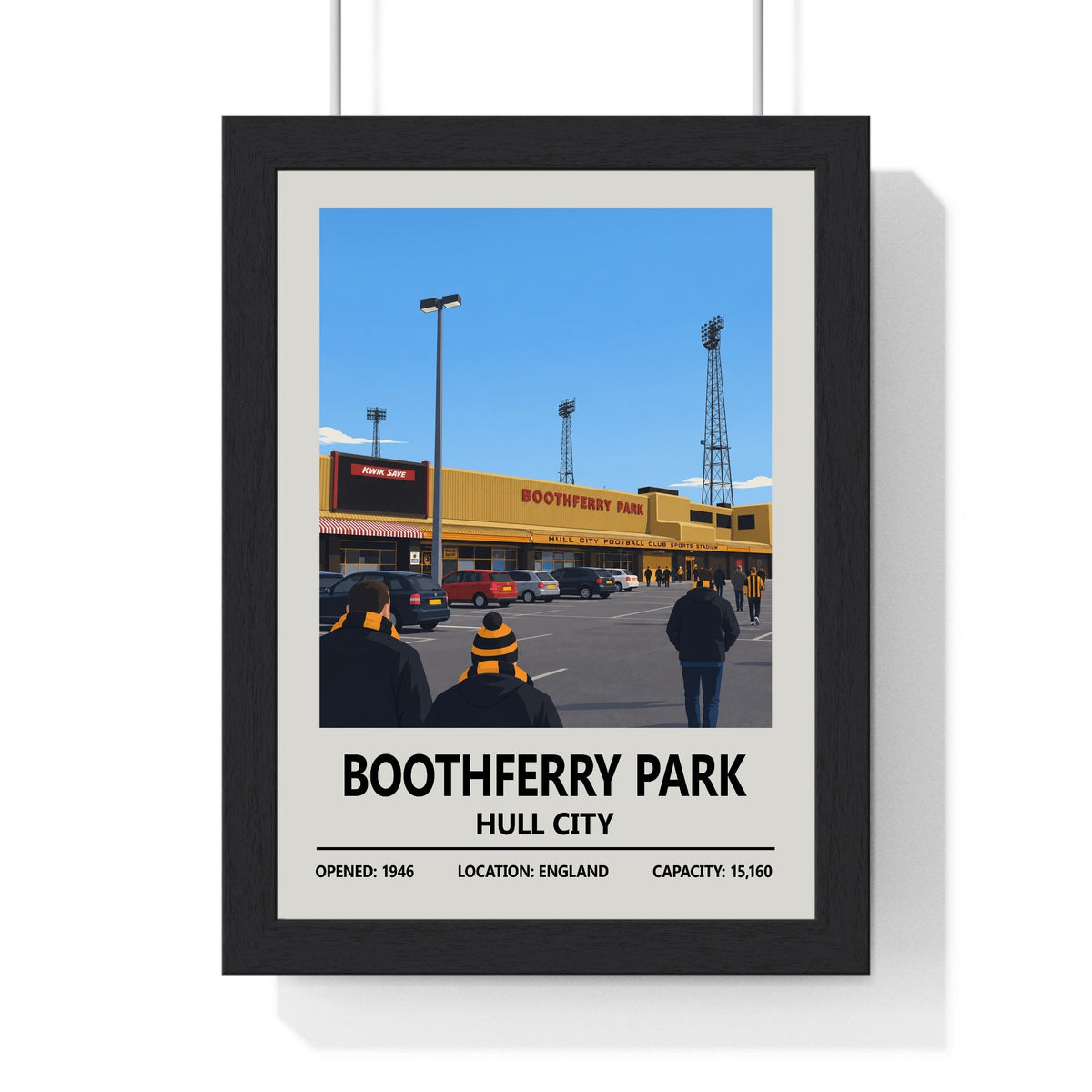 Hull City Boothferry Park Stadium Print