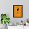 Hull City Play-Off Final 2008 Poster - Dean Windass 9 Wembley Volley framed on a living room wall