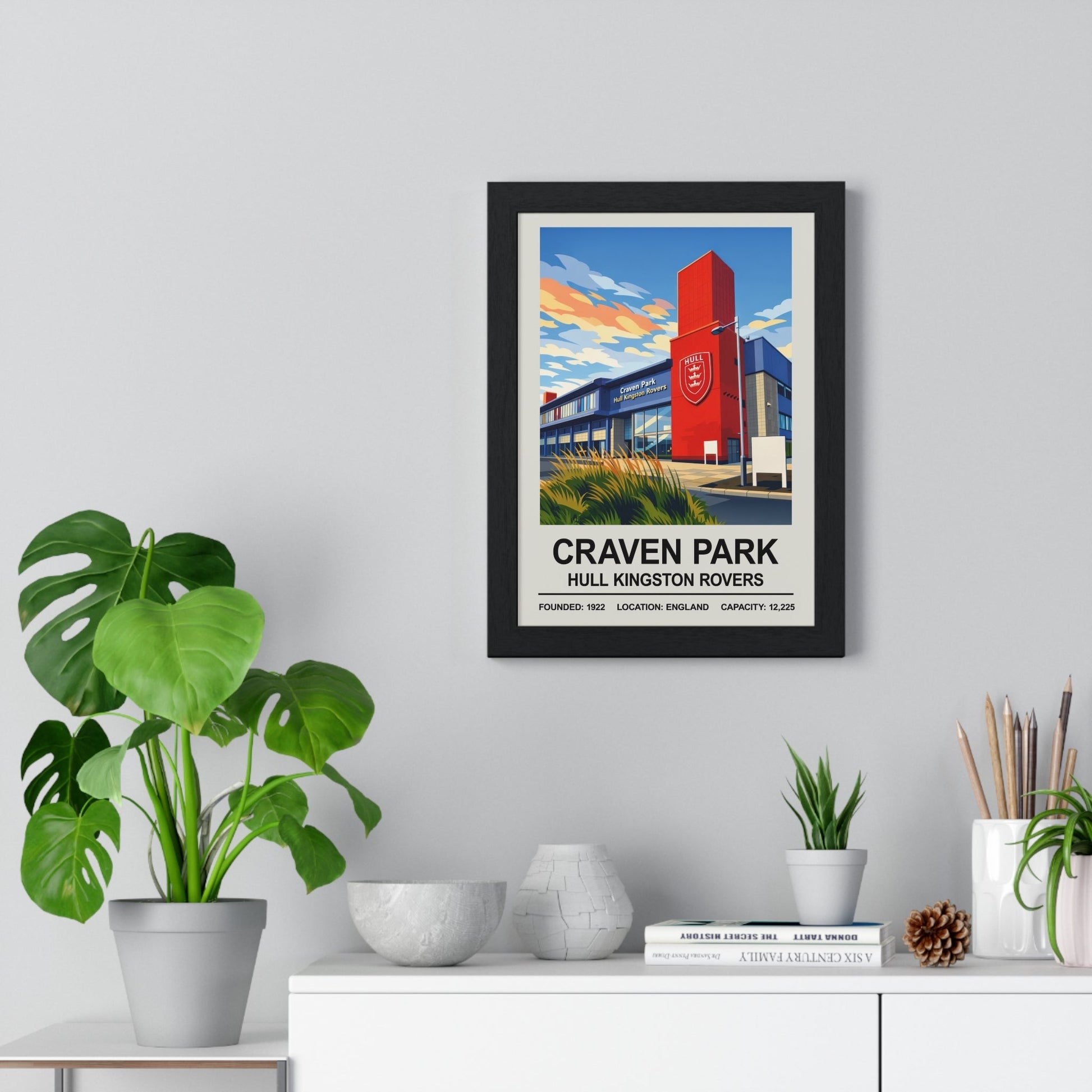 Framed Hull Kingston Rovers Craven Park Stadium poster