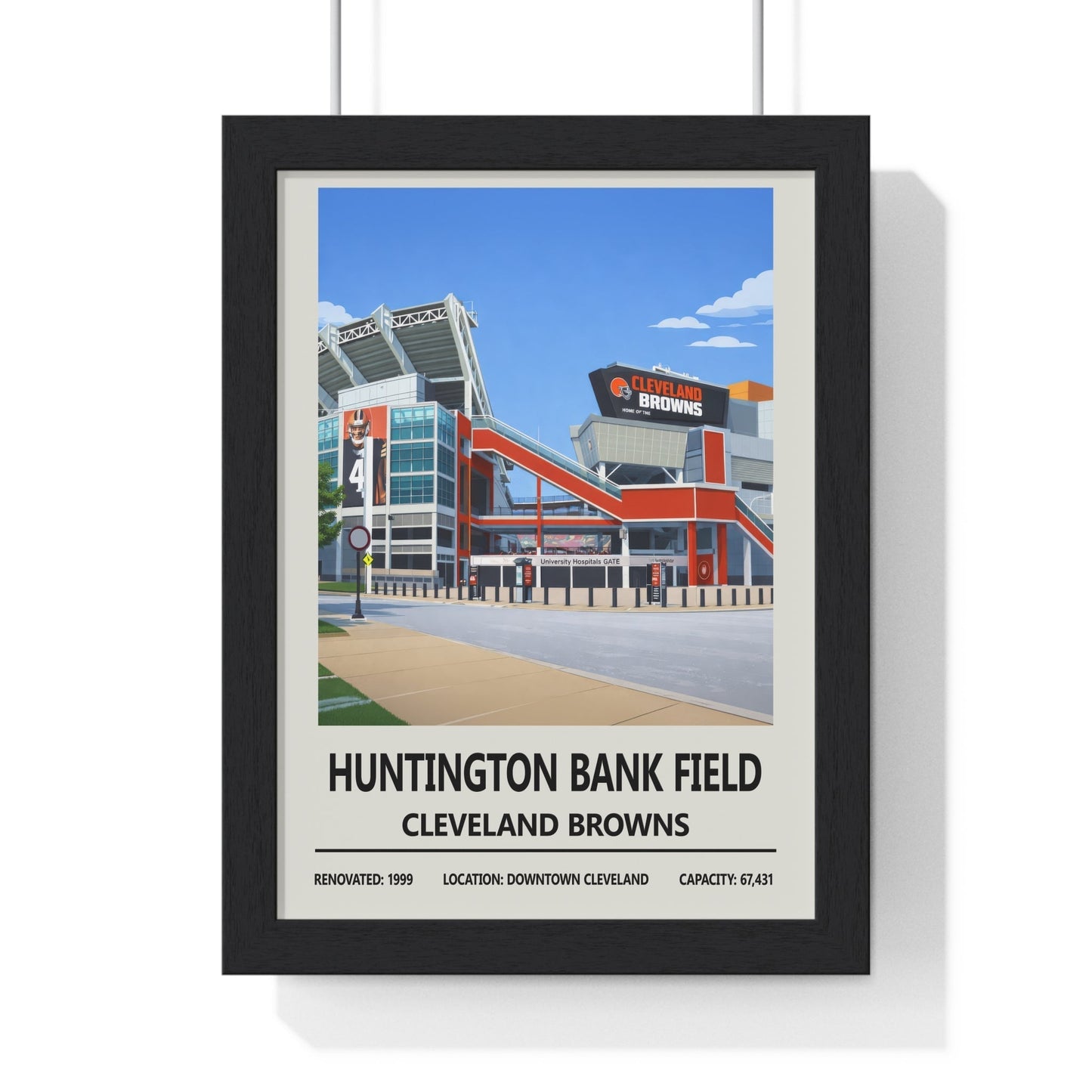 Huntington Bank Field Cleveland Browns Print