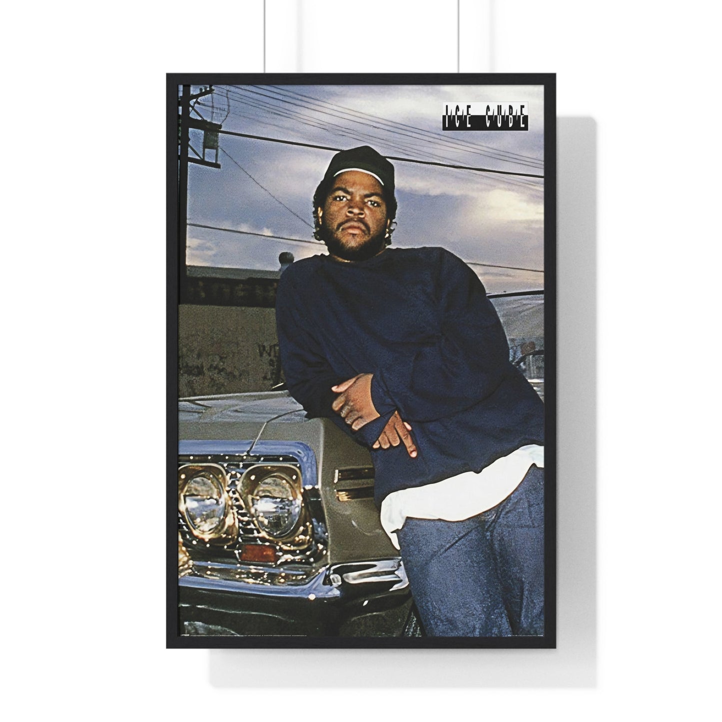 Framed Ice Cube Impala Street Photo maxi poster