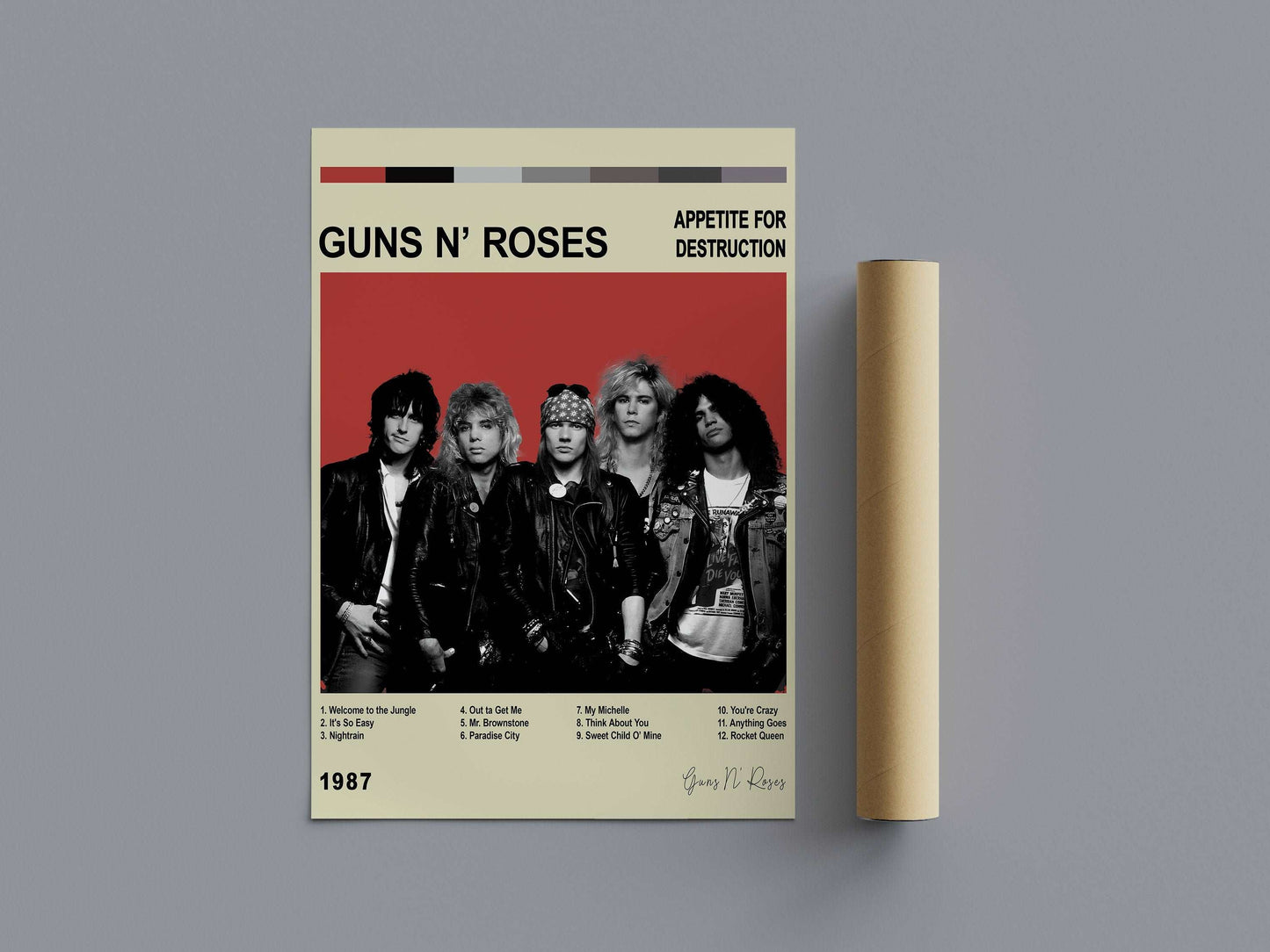 Appetite for Destruction - Guns N' Roses Album Poster