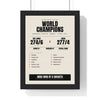 India Cricket World Cup 2011 Winners print framed in a black frame, ready to hang
