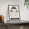 India Cricket World Cup 2011 Winners print framed and leaning on a sideboard