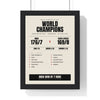 India T20 World Cup 2024 Winners print framed in a black frame, ready to hang