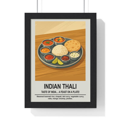 Framed Indian Thali - Indian Kitchen & Dining Room D�cor Print print