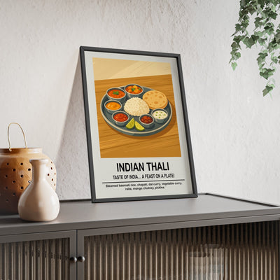 Framed Indian Thali - Indian Kitchen & Dining Room D�cor Print print