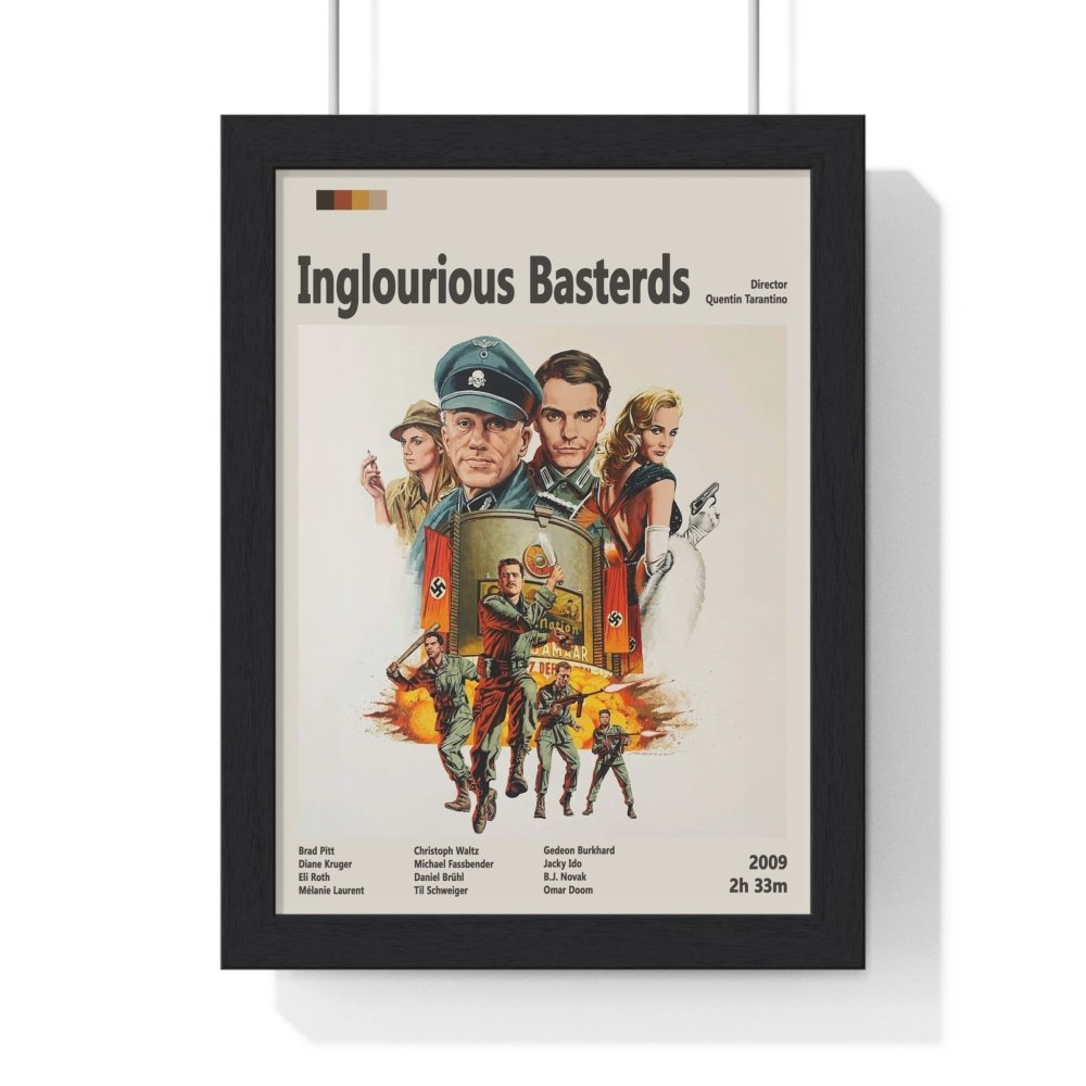 Inglourious Basterds – War Action Art Print - Poster Kingz - A5 (Poster) - 